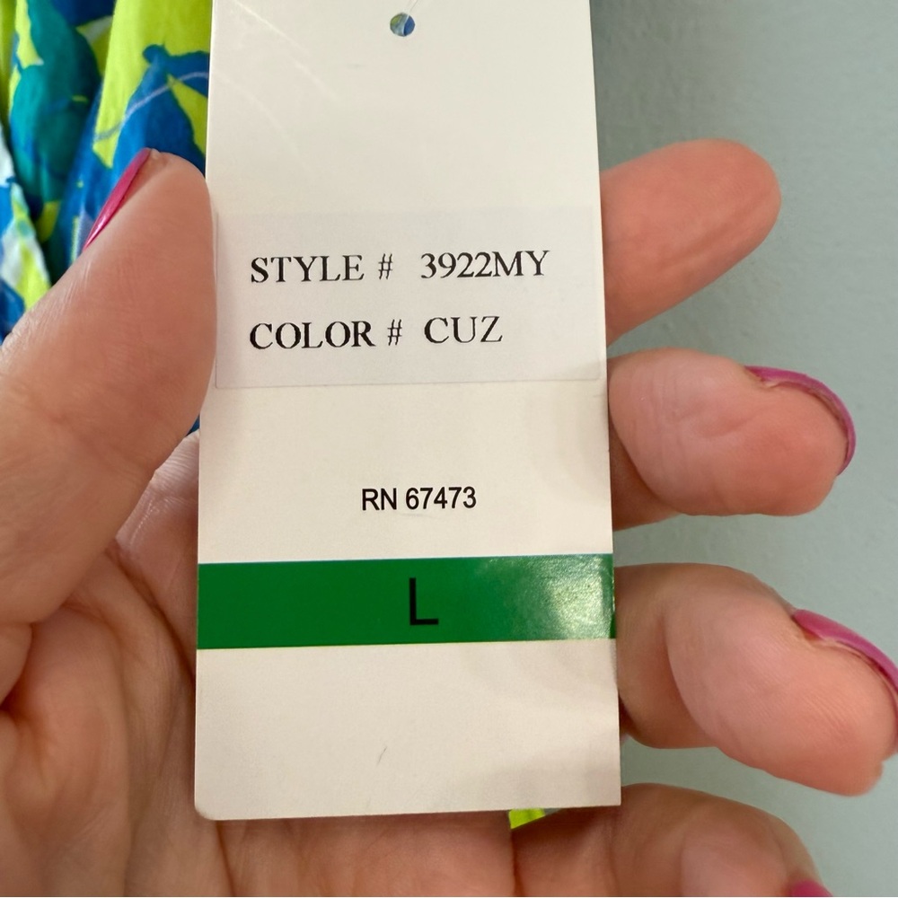 Taylor Vibrant floral dress pockets sz Large - Picture 5 of 11
